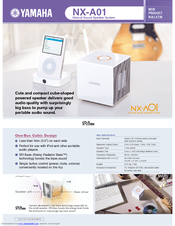 Yamaha NX-A01 - Speaker Sys Product Bulletin