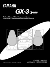 Yamaha KMA-GX3 Owner's Manual