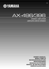 Yamaha 396 Owner's Manual