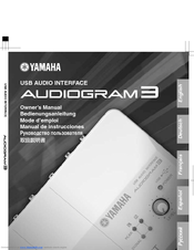 Yamaha Audiogram 3 Owner's Manual