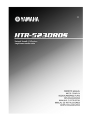 Yamaha HTR-5230RDS Owner's Manual