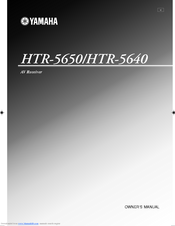 Yamaha HTR-5650 Manuals | ManualsLib