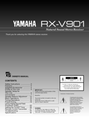 Yamaha RX-V901 Owner's Manual