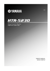 Yamaha HTR-5230 Owner's Manual