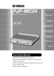 Yamaha PJP-MC24 Instruction Manual