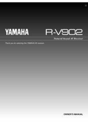 Yamaha R-V902 Owner's Manual