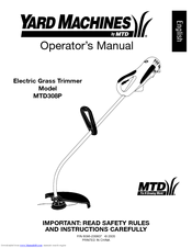 Yard Machines MTD308P Operator's Manual