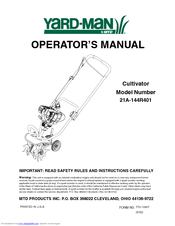 Yard-Man 21A-144R401 Operator's Manual