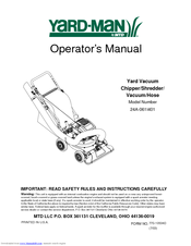 Yard-Man 24A-061I401 Operator's Manual