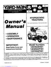 Yard-Man 145W834P401 Owner's Manual