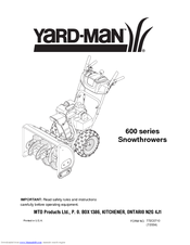 Yard-Man 600 series Owner's Manual
