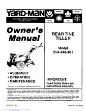 Yard-Man 21A-448-401 Owner's Manual