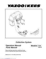 Yazoo/Kees CS9 Operator's & Parts Manual