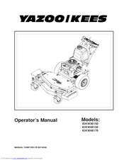 Yazoo/Kees KIKW48170 Operator's Manual
