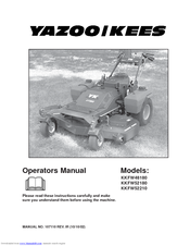 Yazoo/Kees KKFW48180 Operator's Manual