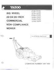 Yazoo P22B Illustrated Parts List