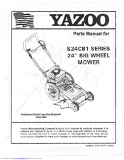 Yazoo S24CB1 Series Parts Manual