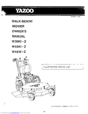 Yazoo W48W-2 Illustrated Parts List
