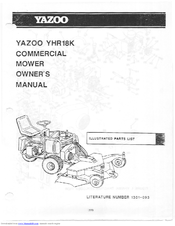 Yazoo YHR18K Illustrated Parts List