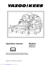 Yazoo/Kees ZHDD72341 Operator's Manual