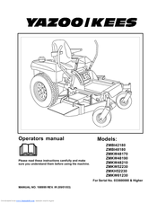 Yazoo discount mower manual