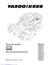Yazoo/Kees ZVKH61271 Operator's Manual