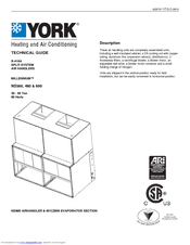 York MILLENNIUM ND480 Technical Manual