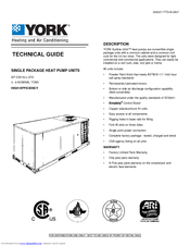 York BP 060 Technical Manual