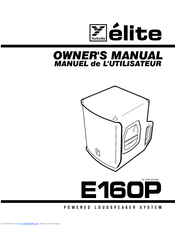 Yorkville ELITE E160P Owner's Manual