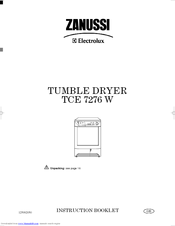 Zanussi TCE 7276 W Instruction Booklet