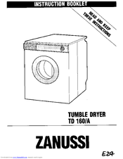Zanussi TD 160/A Instruction Booklet
