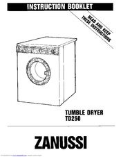 Zanussi TD250 Instruction Booklet
