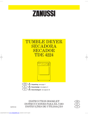 Zanussi TDE 4224 Instruction Booklet
