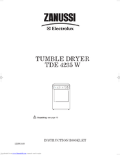 Zanussi TDE 4235 W Instruction Booklet