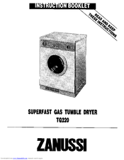 Zanussi TG220 Instruction Booklet