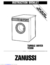 Zanussi TE350 Instruction Booklet