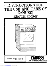 Zanussi EC 5614-A Instructions For Use And Care Manual