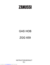 Zanussi GAS HOB ZGG 659 Instruction Booklet