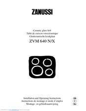 Zanussi ZVM 640 N/X Installation And Operating Instructions Manual