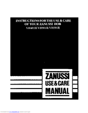 Zanussi VH401H Instructions For The Use And Care