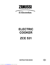 Zanussi ZCE 531 Instruction Book