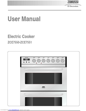 Zanussi ZCE 7550 User Manual