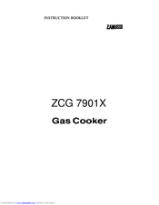 Zanussi ZCG 7901X Instruction Booklet