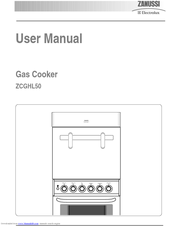 Zanussi ZCGHL50 User Manual