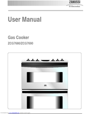 Zanussi ZCG7680 User Manual