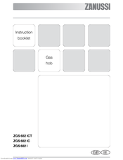 Zanussi ZGS 682 I Instruction Booklet