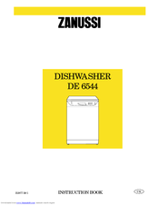 Zanussi DE 6544 Instruction Book