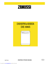 Zanussi DE 6965 Instruction Book