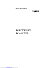 Zanussi Di 445 TCR Instruction Booklet