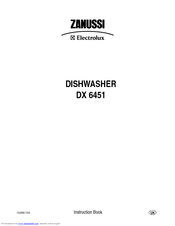 Zanussi Electrolux DX 6451 Instruction Book